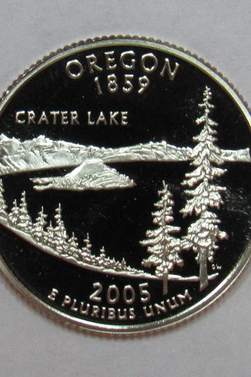 2005-S CLAD PROOF OREGON STATE QUARTER