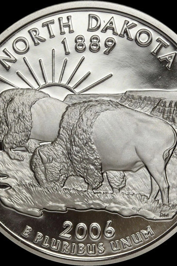 2006-S CLAD PROOF NORTH DAKOTA STATE QUARTER
