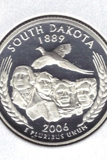 2006-S CLAD PROOF SOUTH DAKOTA STATE QUARTER