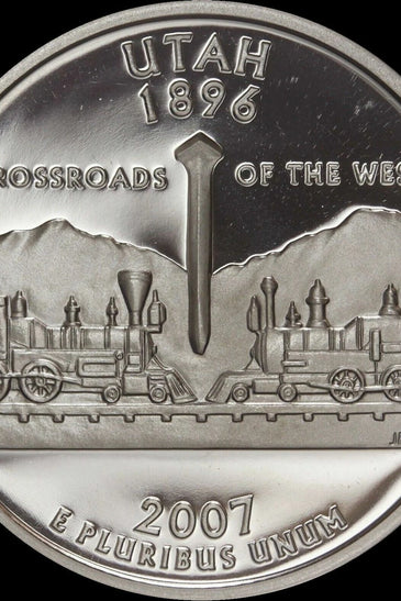 2007-S CLAD PROOF UTAH STATE QUARTER