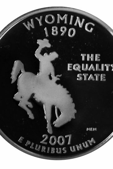 2007-S CLAD PROOF WYOMING STATE QUARTER