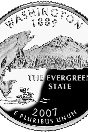 2007-S CLAD PROOF WASHINGTON STATE QUARTER