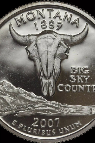 2007-S CLAD PROOF MONTANA STATE QUARTER