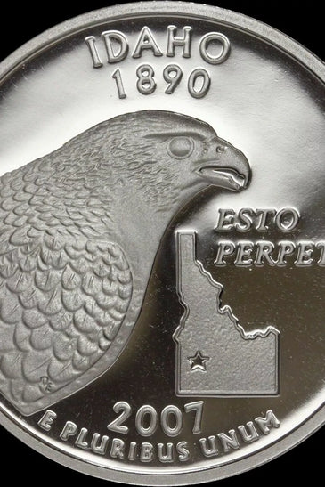 2007-S CLAD PROOF IDAHO STATE QUARTER