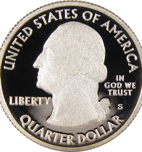 2009-S CLAD PROOF  YELLOWSTONE STATE PARK QUARTER