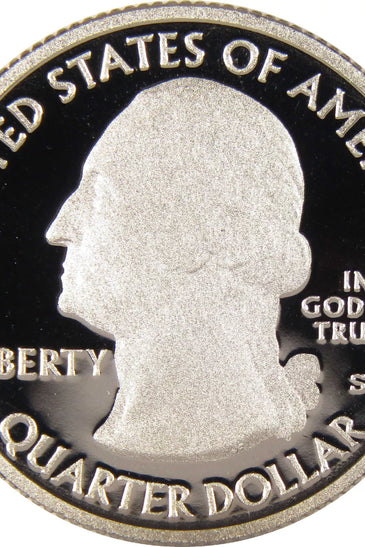 2009-S CLAD PROOF  YELLOWSTONE STATE PARK QUARTER