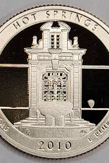 2010-S CLAD PROOF HOT SPRINGS ARKANSAS STATE PARK QUARTER