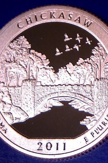 2011-S CLAD PROOF CHICKASAW STATE PARK QUARTER
