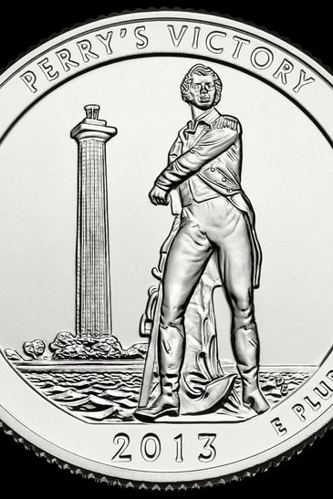 2013-S CLAD PROOF PERRYS VICTORY STATE PARK QUARTER