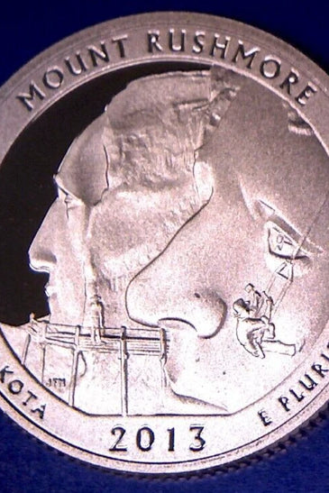 2013-S CLAD PROOF MOUNT RUSHMORE STATE PARK QUARTER