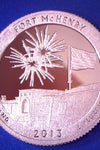 2013-S CLAD PROOF FORT MCHENRY STATE PARK QUARTER