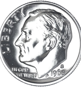 1968-S CLAD PROOF ROOSEVELT DIME