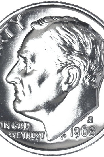1968-S CLAD PROOF ROOSEVELT DIME