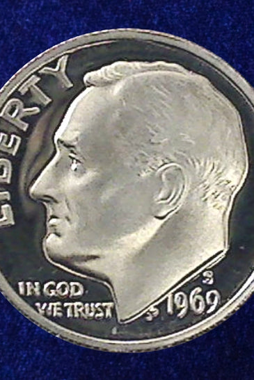 1969-S CLAD PROOF ROOSEVELT DIME