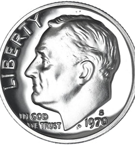 1970-S CLAD PROOF ROOSEVELT DIME