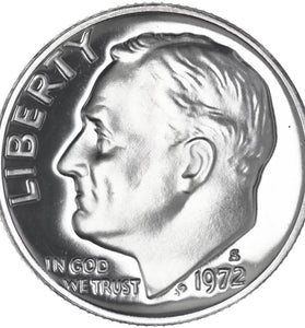 1972-S CLAD PROOF ROOSEVELT DIME