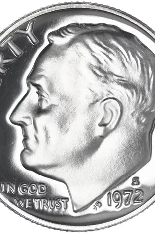 1972-S CLAD PROOF ROOSEVELT DIME