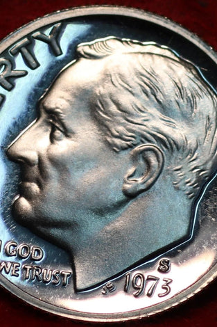1973-S CLAD PROOF ROOSEVELT DIME
