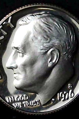 1976-S CLAD PROOF ROOSEVELT DIME