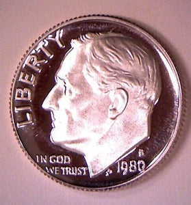 1981-S CLAD PROOF ROOSEVELT DIME