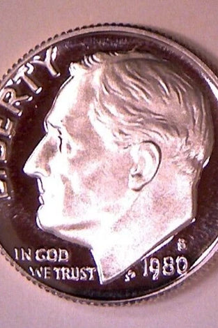 1981-S CLAD PROOF ROOSEVELT DIME