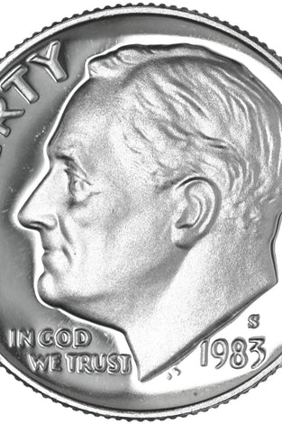 1983-S CLAD PROOF ROOSEVELT DIME
