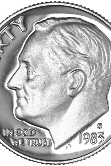 1983-S CLAD PROOF ROOSEVELT DIME