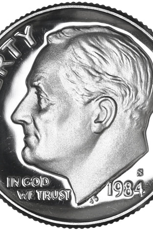 1984-S CLAD PROOF ROOSEVELT DIME