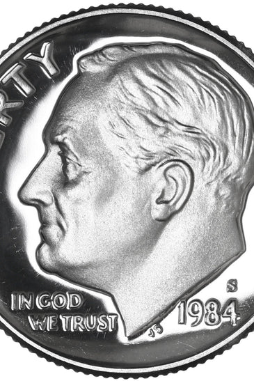 1984-S CLAD PROOF ROOSEVELT DIME