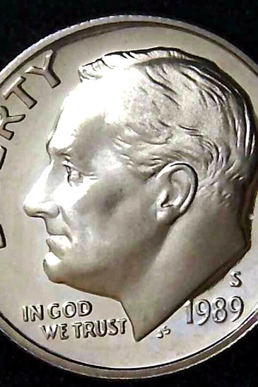 1989-S CLAD PROOF ROOSEVELT DIME