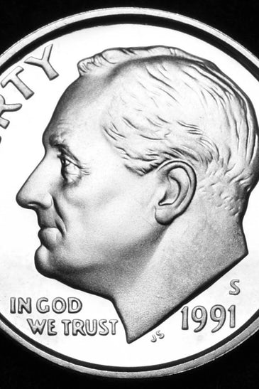 1991-S CLAD PROOF ROOSEVELT DIME