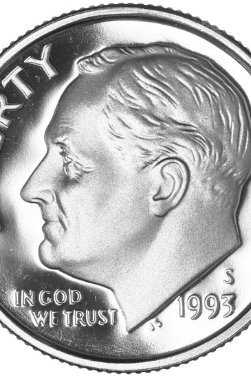 1993-S CLAD PROOF ROOSEVELT DIME
