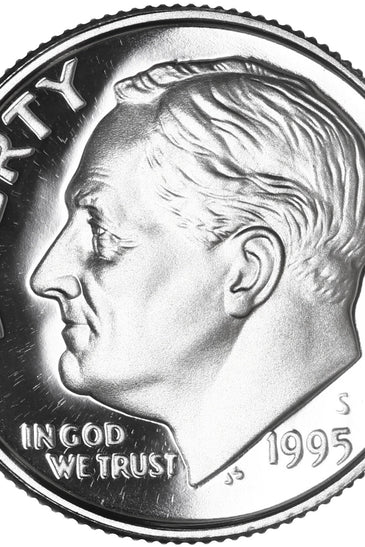 1995-S CLAD PROOF ROOSEVELT DIME