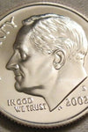 2002-S CLAD PROOF ROOSEVELT DIME