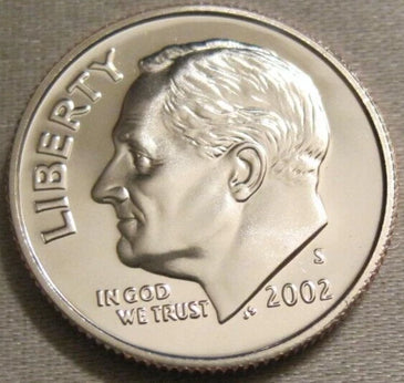 2002-S CLAD PROOF ROOSEVELT DIME