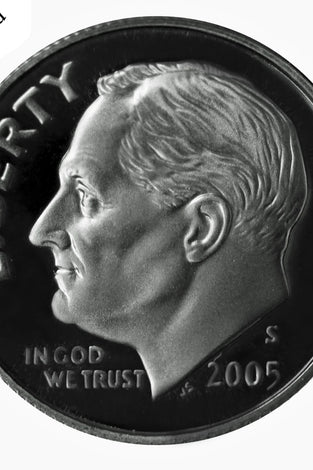 2005-S CLAD PROOF ROOSEVELT DIME