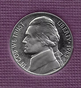 1985-S PROOF JEFFERSON NICKEL