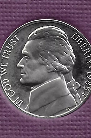 1985-S PROOF JEFFERSON NICKEL