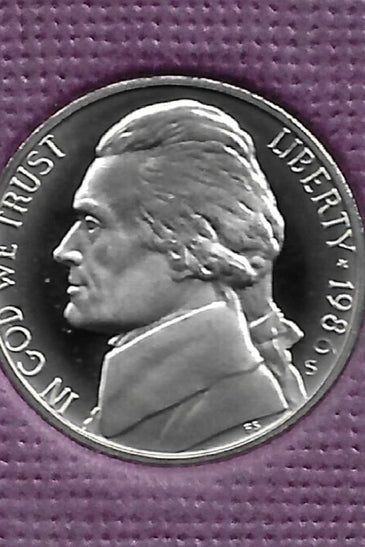 1986-S PROOF JEFFERSON NICKEL