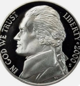 2000-S PROOF JEFFERSON NICKEL