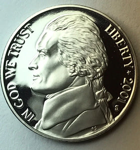 2001-S PROOF JEFFERSON NICKEL