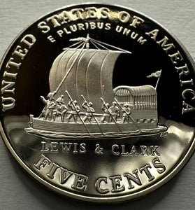 2004-S PROOF JEFFERSON NICKEL LEWIS & CLARK