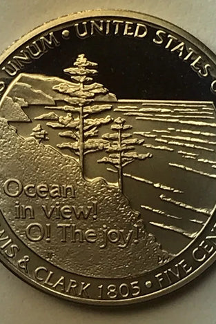 2005-S PROOF JEFFERSON NICKEL OCEAN VIEW