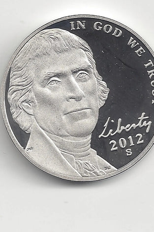 2012-S PROOF JEFFERSON NICKEL