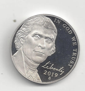 2019-S PROOF JEFFERSON NICKEL