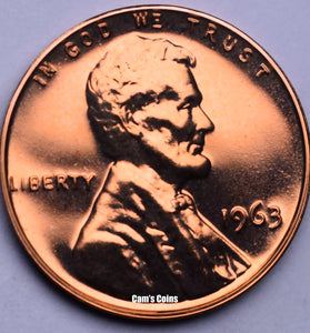 1963 PROOF LINCOLN CENT