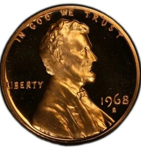 1968-S PROOF LINCOLN CENT