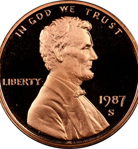 1987-S PROOF LINCOLN CENT