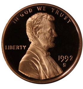 1992-S PROOF LINCOLN CENT