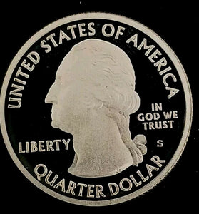 2012-S SILVER PROOF WASHINGTON CHACO CULTURE STATE PARK QUARTER